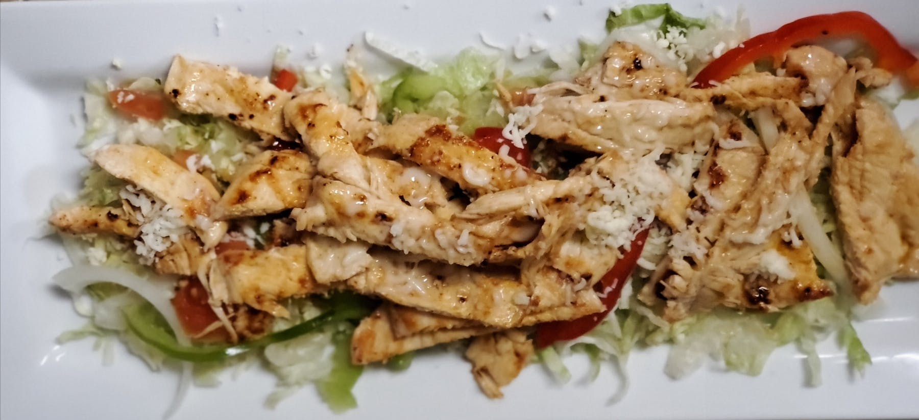 a close up of a plate of food